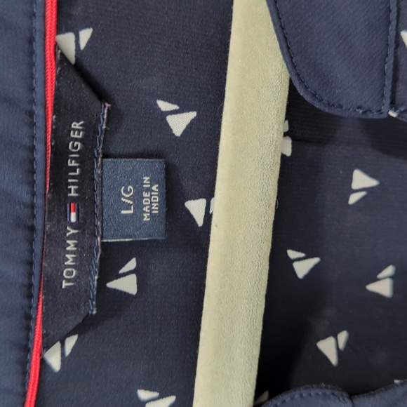 TOMMY HILFIGER NAVY BLUE BLOUSE SIZE LARGE - Picture 6 of 13
